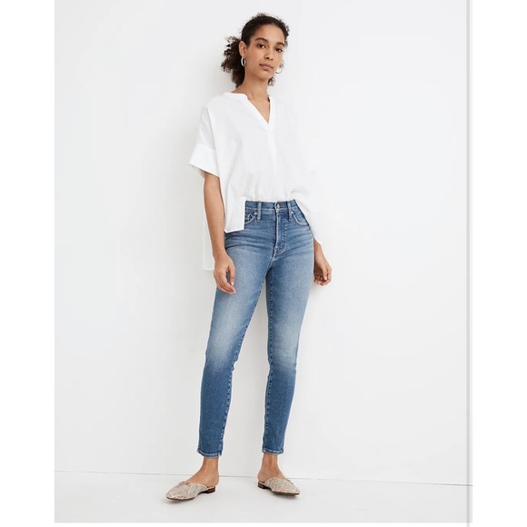 Madewell Denim - Madewell 10" High-Rise Skinny Crop Jeans